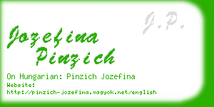 jozefina pinzich business card